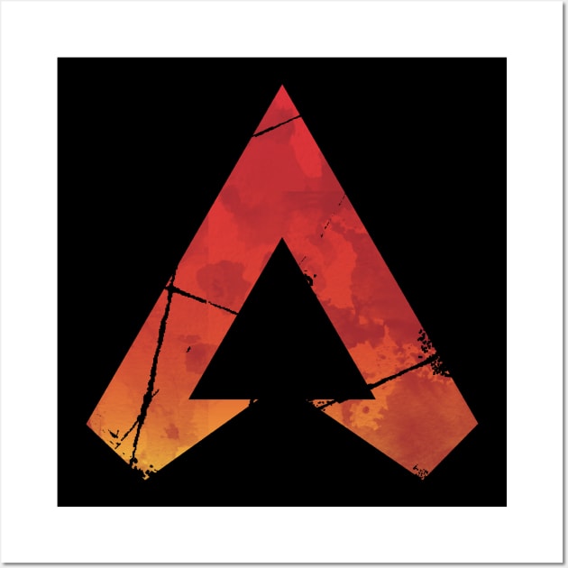 Apex Legends Watercolor Logo | Simple Apex legends Logo Wall Art by threadbaregaming